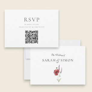 Modern QR Code RSVP Card