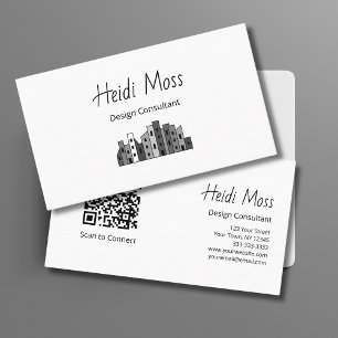 Modern QR code Urban Design Consultant  Business Card