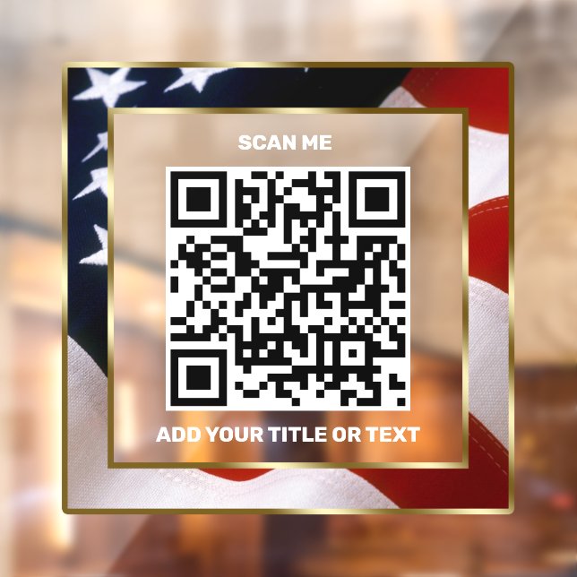 Modern QR Code USA Flag Business Scannable (Sheet 2)