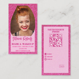 Modern QR Logo Business Card