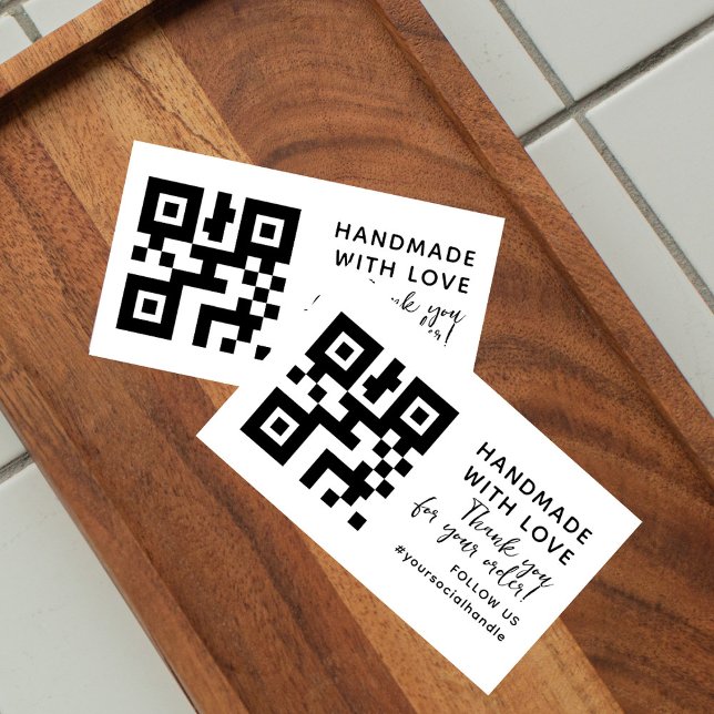 Modern QR or LOGO Business Custom Self-inking Stamp (Creator Uploaded)