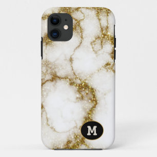 Modern Quarts & Gold Stone Crystal Personalise Case-Mate iPhone Case