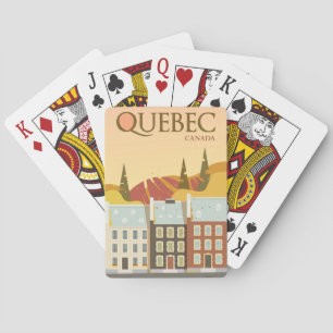 Modern Quebec Canada Travel Playing Cards