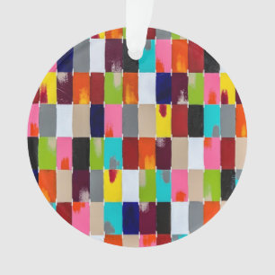 Modern Quilt Acrylic Ornament