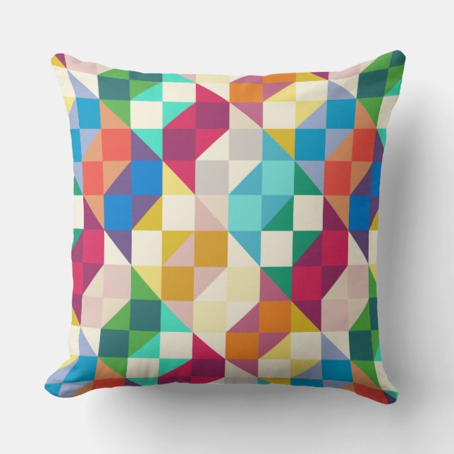 modern quilt dopamine cushion (Front)