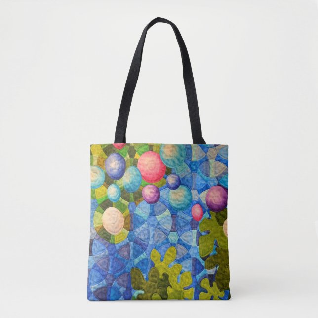 modern quilt pattern tote bag (Front)