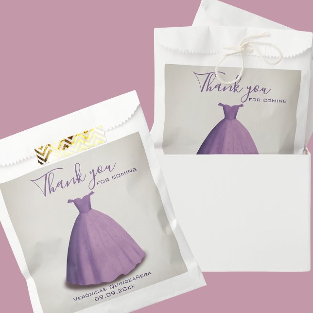 Modern Quinceañera mis quince thank you  Favour Bags (Creator Uploaded)