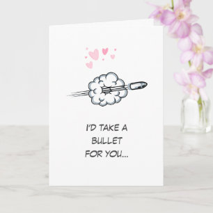 Modern Quirky Humour Stickman Funny Valentines Day Card