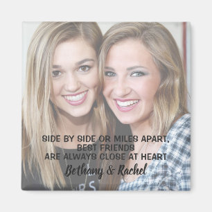 Modern Quote Custom Best Friend Photo Magnet