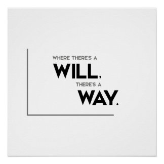 MODERN quotes: there is a way Poster