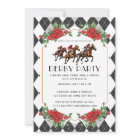 Modern Race Horse Derby Party Equestrian Invitatio
