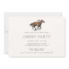 Modern Race Horse Derby Party Equestrian