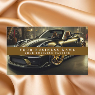 Modern Racecar Mechanics Automotive Business Card