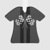 Modern Racing Flags Stripes in Carbon Fibre Style