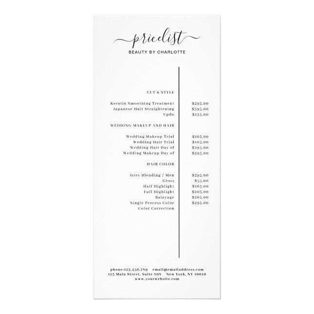 Modern Rack Card (Front)