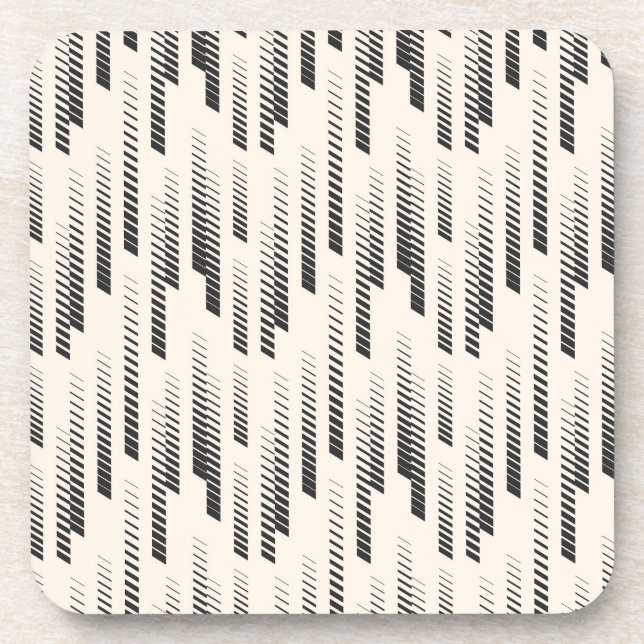 Modern Rain Pattern Coaster (Front)