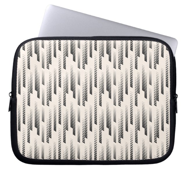 Modern Rain Pattern Laptop Sleeve (Front)
