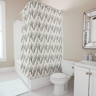 Modern Rain Pattern Shower Curtain