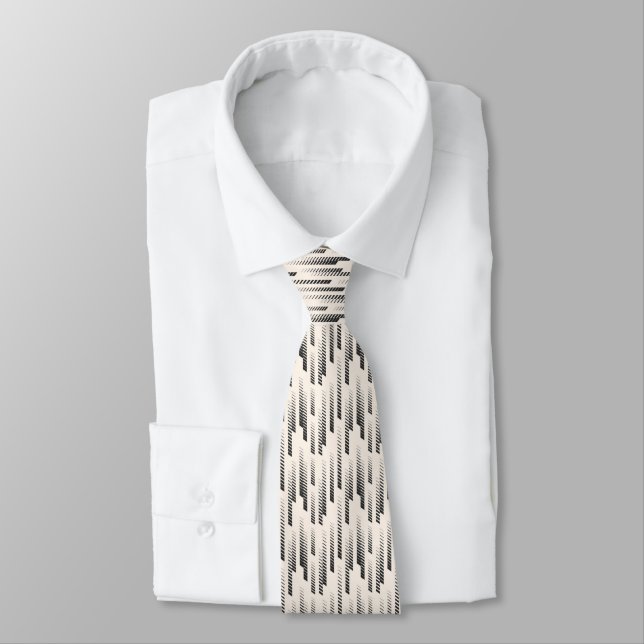 Modern Rain Pattern Tie (Tied)