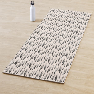 Modern Rain Pattern Yoga Mat