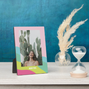 Modern rainbow abstract colourful tabletop frame