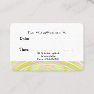 Modern Rainbow Arc Medical Appointment Card