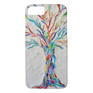 Modern Rainbow Coloured Tree Case-Mate iPhone Case