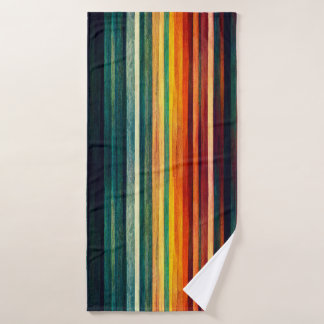 Modern Rainbow Colours Bath Towel