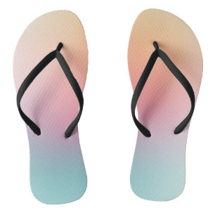 Modern Rainbow Colours Red Orange Yellow Blue Jandals