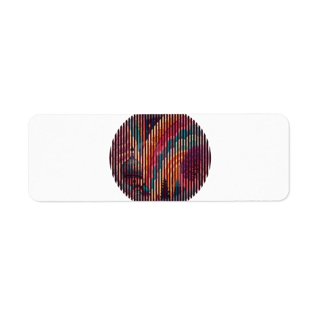 Modern Rainbow Fantasy Return Address Labels (Front)