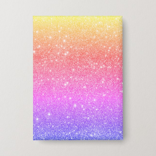 Modern Rainbow Glitter Glam  (Front)