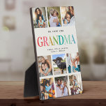 Modern Rainbow Love Grandma Photo Collage Family Plaque<br><div class="desc">A thoughtful,  modern Birthday,  Mother's Day or Holiday gift: A trendy Instagram photo collage plaque with your personal message and names for the best grandma ever. Trendy pastel rainbow typography on a soft ivory backdrop makes for a cheerful,  stylish keepsake!</div>