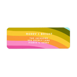 Modern Rainbow Merry and Bright Vertical