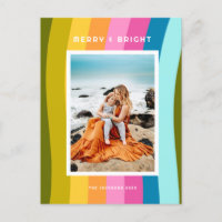 Modern Rainbow Merry and Bright Vertical