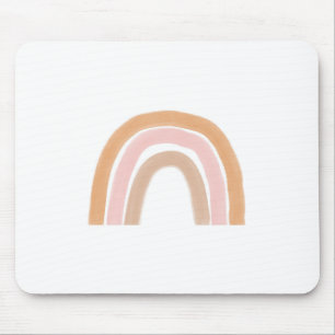 Modern Rainbow Neutral Palette Mouse Pad