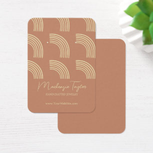 Modern Rainbow Personalised Earring Display Card