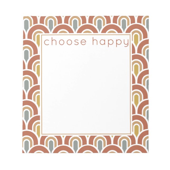 Modern rainbows design Notepad (Front)