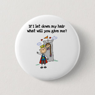 Modern Rapunzel 6 Cm Round Badge