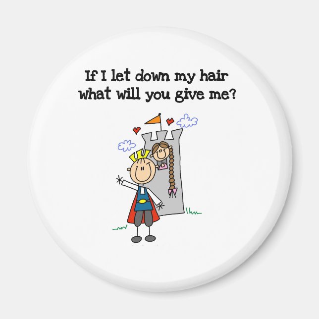 Modern Rapunzel  Magnet (Front)