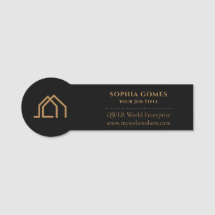 Modern Real Estate Agent Badge Magnetic nametags