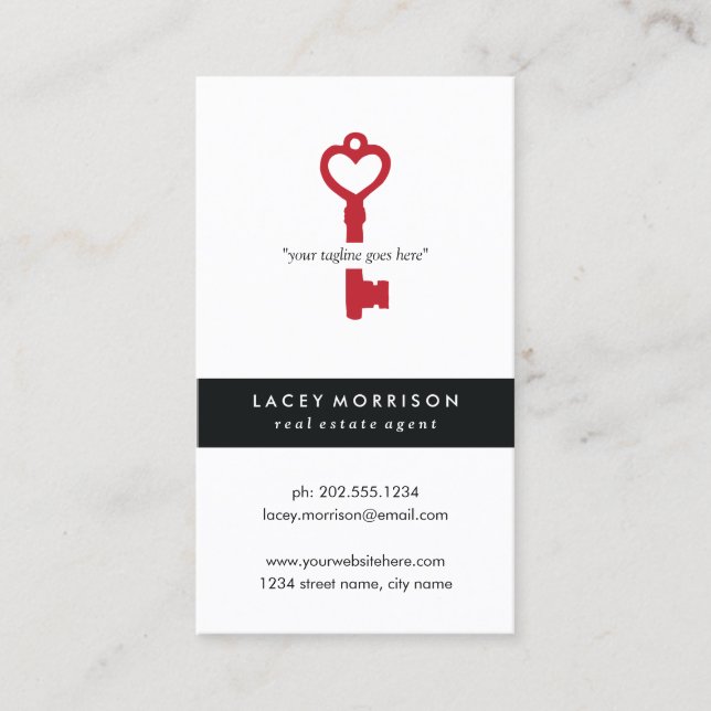 Modern Real Estate Agent Business Card (Front)