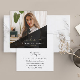 Modern Real Estate Agent Business Card 