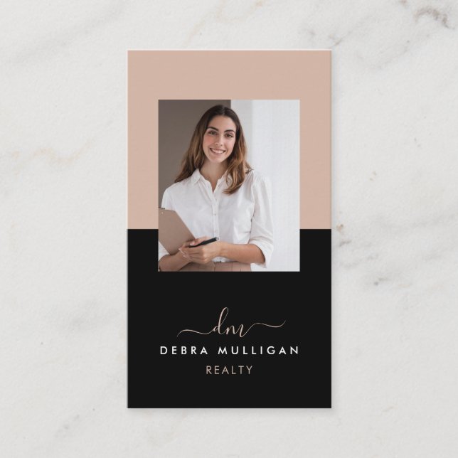Modern Real Estate Agent Business Card  (Front)