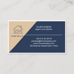 Modern Real Estate Agent Business Card
