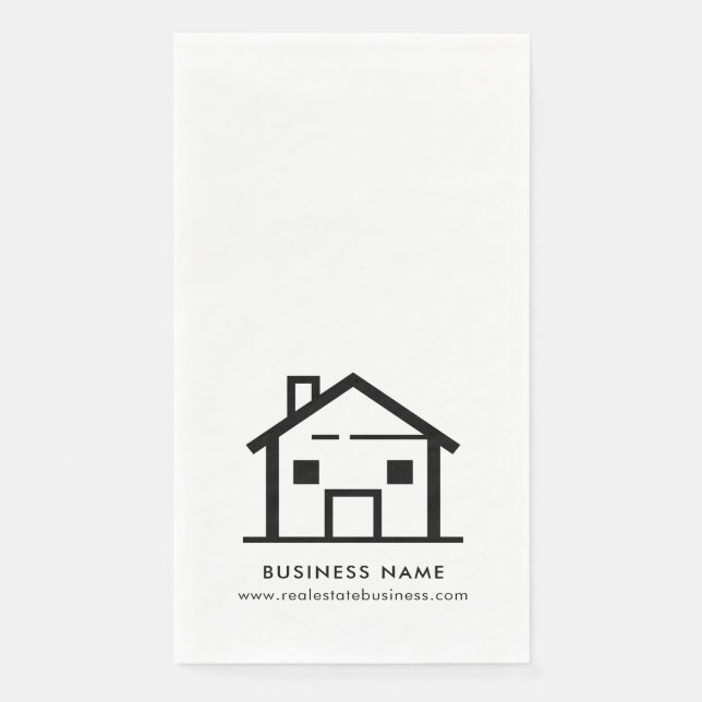 Modern Real Estate Agent Business Napkin (Front)
