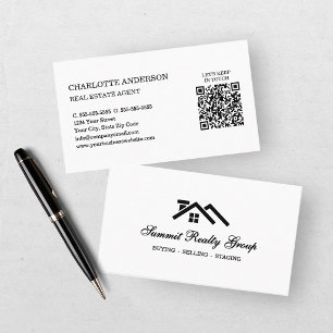 Modern Real Estate Agent House Business Card