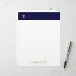 Modern Real Estate Agent Letter Head Stationery Custom Letterhead
