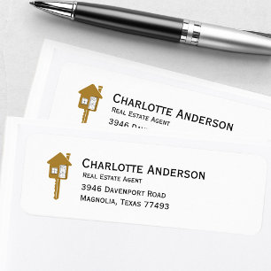Modern Real Estate Agent Return Address