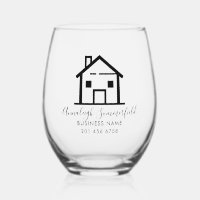 Modern Real Estate Black White Personalised