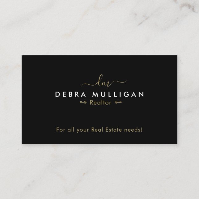 Modern Real Estate Business Card  (Front)